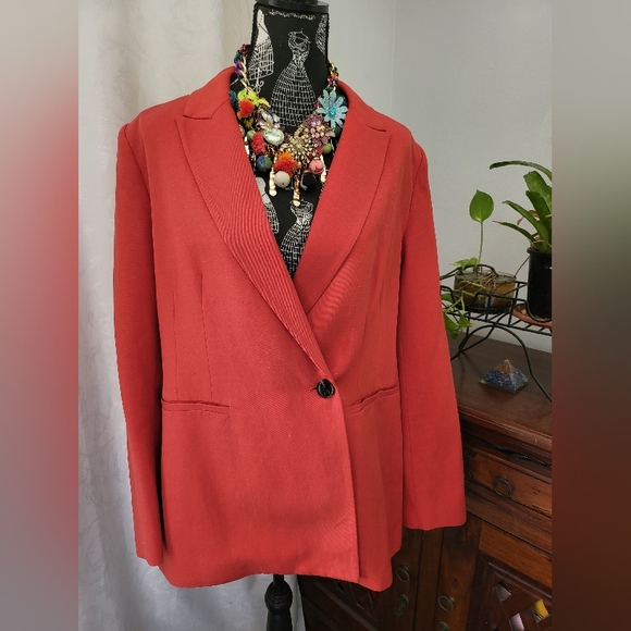 Witchery Jackets & Blazers - Witchery Chilli Red Orange Blazer